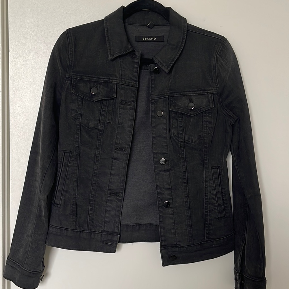 J BRAND BLACK DENIM JEAN JACKET